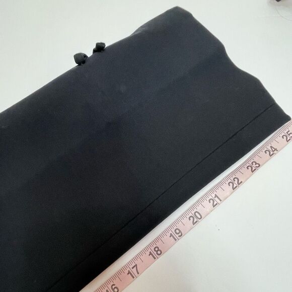 Kate Spade Jackie Bow Cuff Crop Dress Pants Black Size 8 - Picture 6 of 10